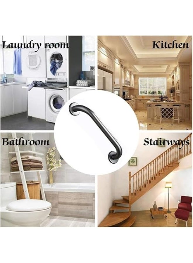 متجر ماى سوق:مقبض أمان للحمام من الفولاذ المقاوم للصدأ - ساند يد جداري متين لكبار السن وذوي الاحتياجات الخاصة (فضي) - Image 5